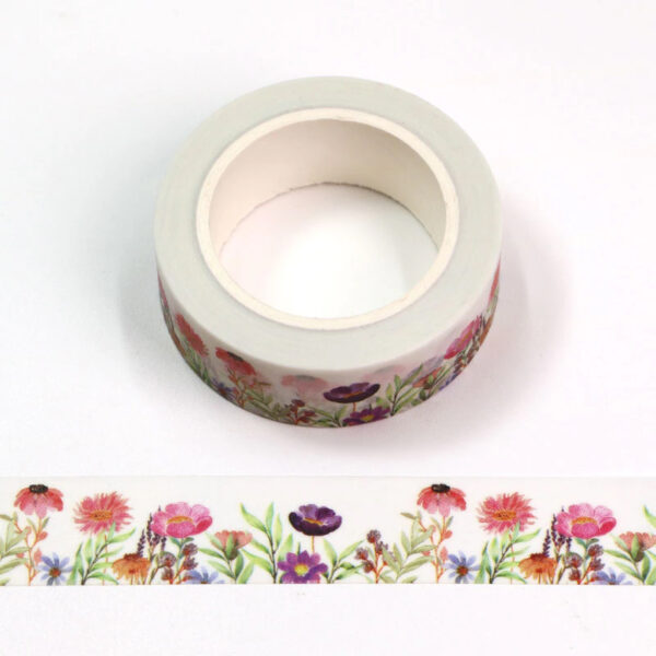 washi tape with floral border